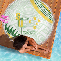 Samoa Ua Potopoto Beach Blanket SUP Est 2025 Samoan Pattern - Polynesian Pride
