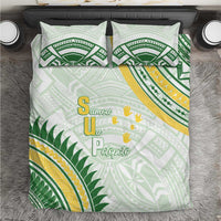 Samoa Ua Potopoto Bedding Set SUP Est 2025 Samoan Pattern - Polynesian Pride