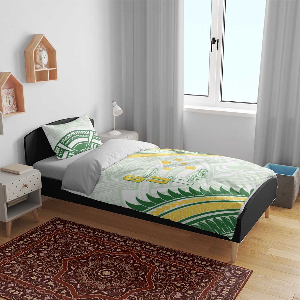 Samoa Ua Potopoto Bedding Set SUP Est 2025 Samoan Pattern - Polynesian Pride
