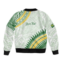 Personalised Samoa Ua Potopoto Bomber Jacket SUP Est 2025 Samoan Pattern - Polynesian Pride