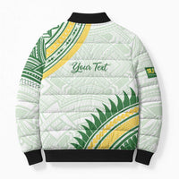 Personalised Samoa Ua Potopoto Bomber Puffer Jacket SUP Est 2025 Samoan Pattern - Polynesian Pride