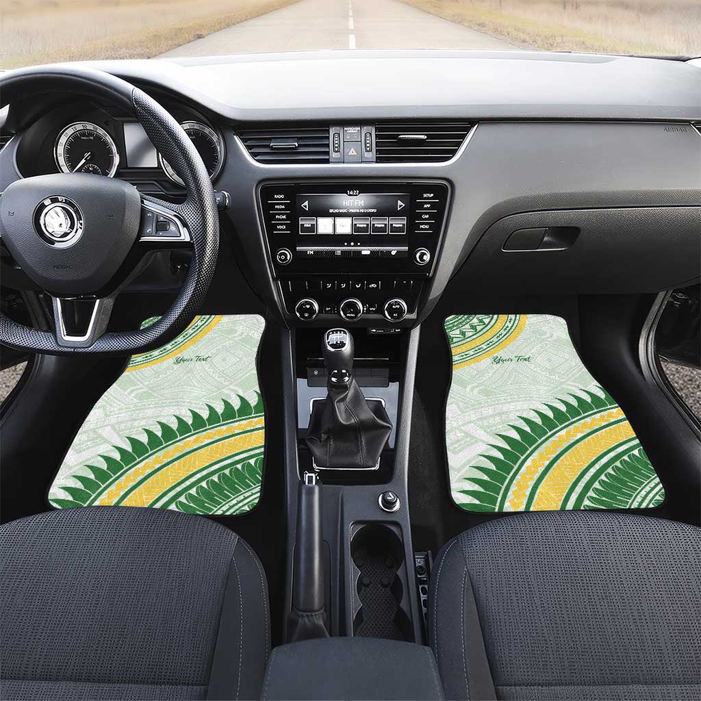 Personalised Samoa Ua Potopoto Car Mats SUP Est 2025 Samoan Pattern - Polynesian Pride