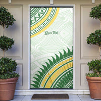 Personalised Samoa Ua Potopoto Door Cover SUP Est 2025 Samoan Pattern - Polynesian Pride