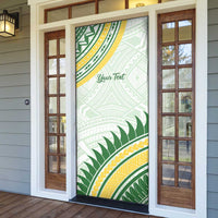 Personalised Samoa Ua Potopoto Door Cover SUP Est 2025 Samoan Pattern - Polynesian Pride
