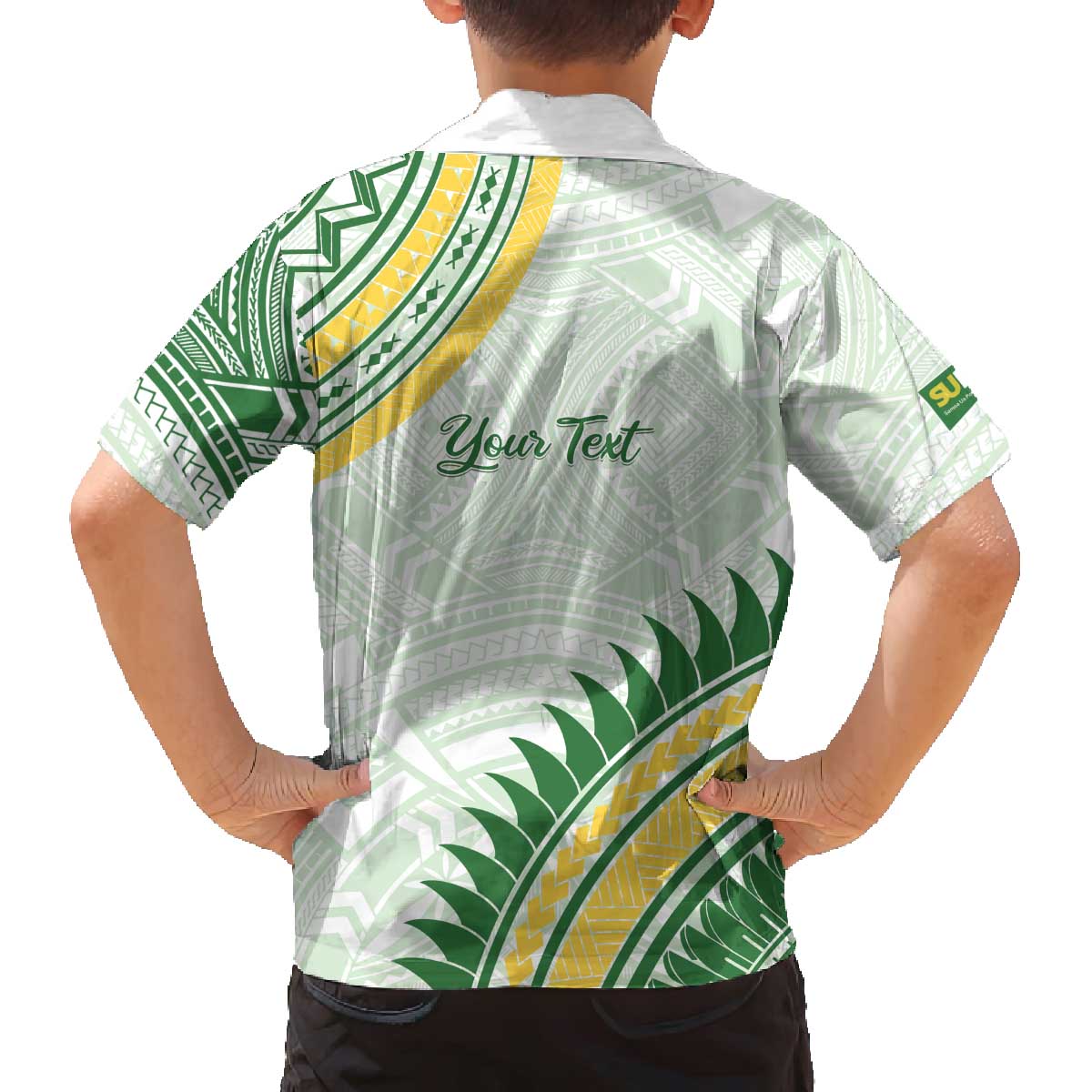 Personalised Samoa Ua Potopoto Family Matching Off The Shoulder Long Sleeve Dress and Hawaiian Shirt SUP Est 2025 Samoan Pattern - Polynesian Pride