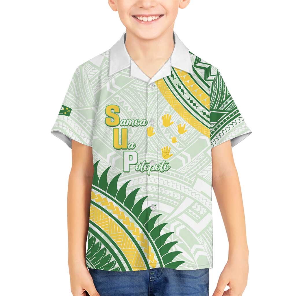 Personalised Samoa Ua Potopoto Family Matching Puletasi and Hawaiian Shirt SUP Est 2025 Samoan Pattern - Polynesian Pride