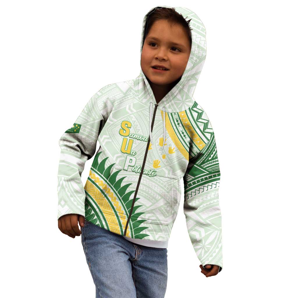 Personalised Samoa Ua Potopoto Kid Hoodie SUP Est 2025 Samoan Pattern - Polynesian Pride