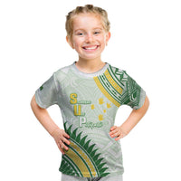 Personalised Samoa Ua Potopoto Kid T Shirt SUP Est 2025 Samoan Pattern - Polynesian Pride
