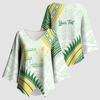 Personalised Samoa Ua Potopoto Kimono Sleeve Blouse SUP Est 2025 Samoan Pattern - Polynesian Pride