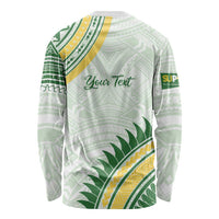Personalised Samoa Ua Potopoto Long Sleeve Shirt SUP Est 2025 Samoan Pattern - Polynesian Pride