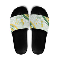 Samoa Ua Potopoto Slide Sandals SUP Est 2025 Samoan Pattern - Polynesian Pride