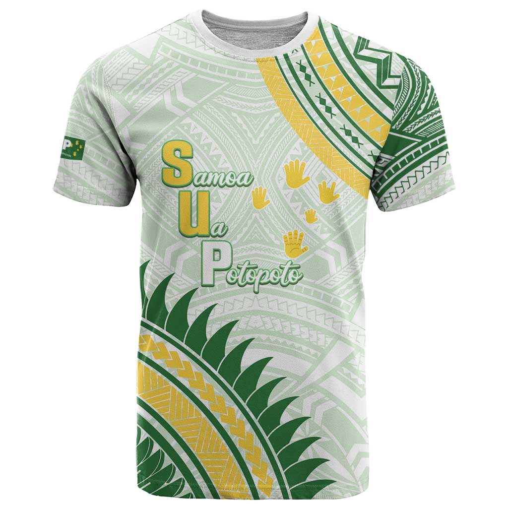 Personalised Samoa Ua Potopoto T Shirt SUP Est 2025 Samoan Pattern - Polynesian Pride