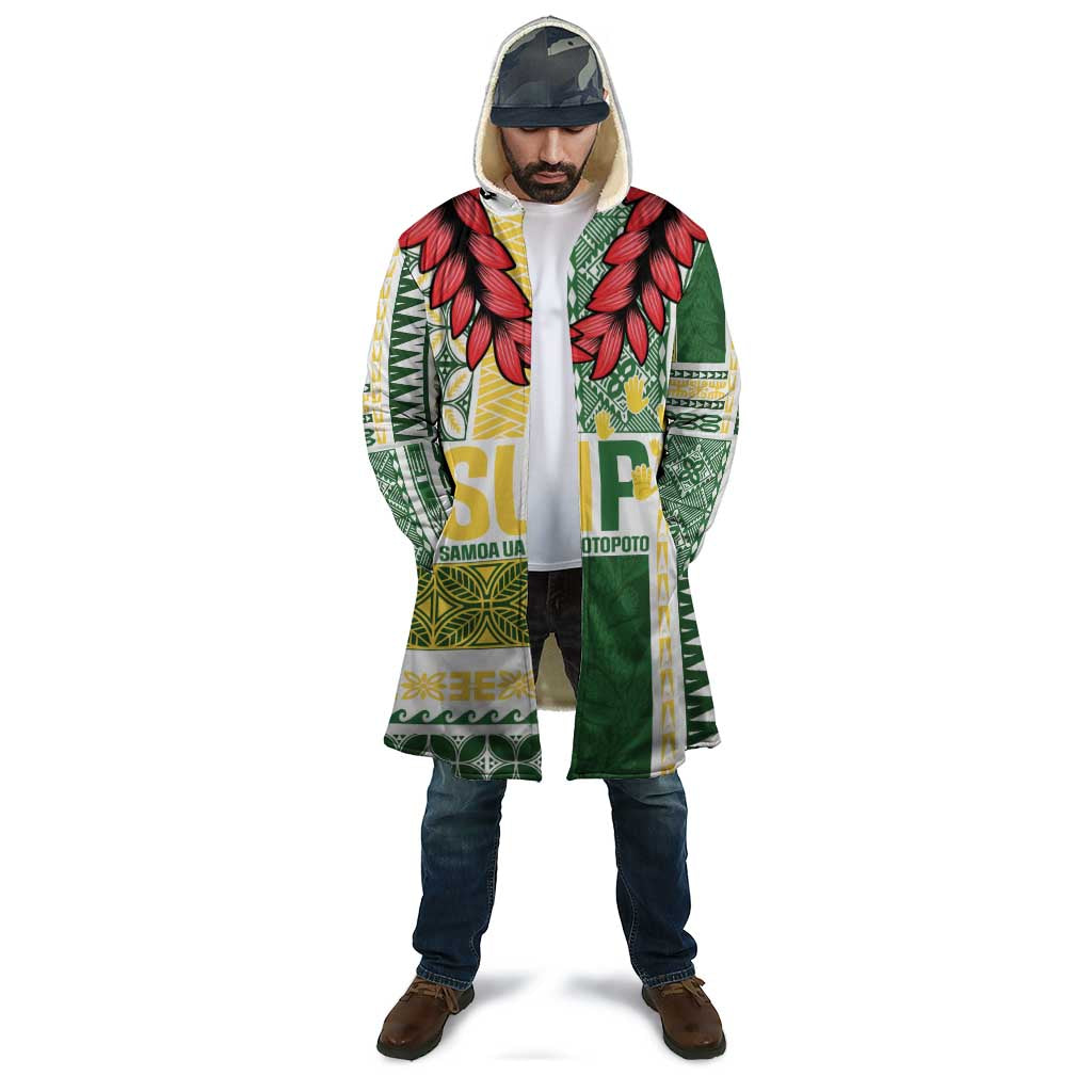 Samoa Uniting Party Cloak SUP Est 2025 Siapo Pattern - Polynesian Pride