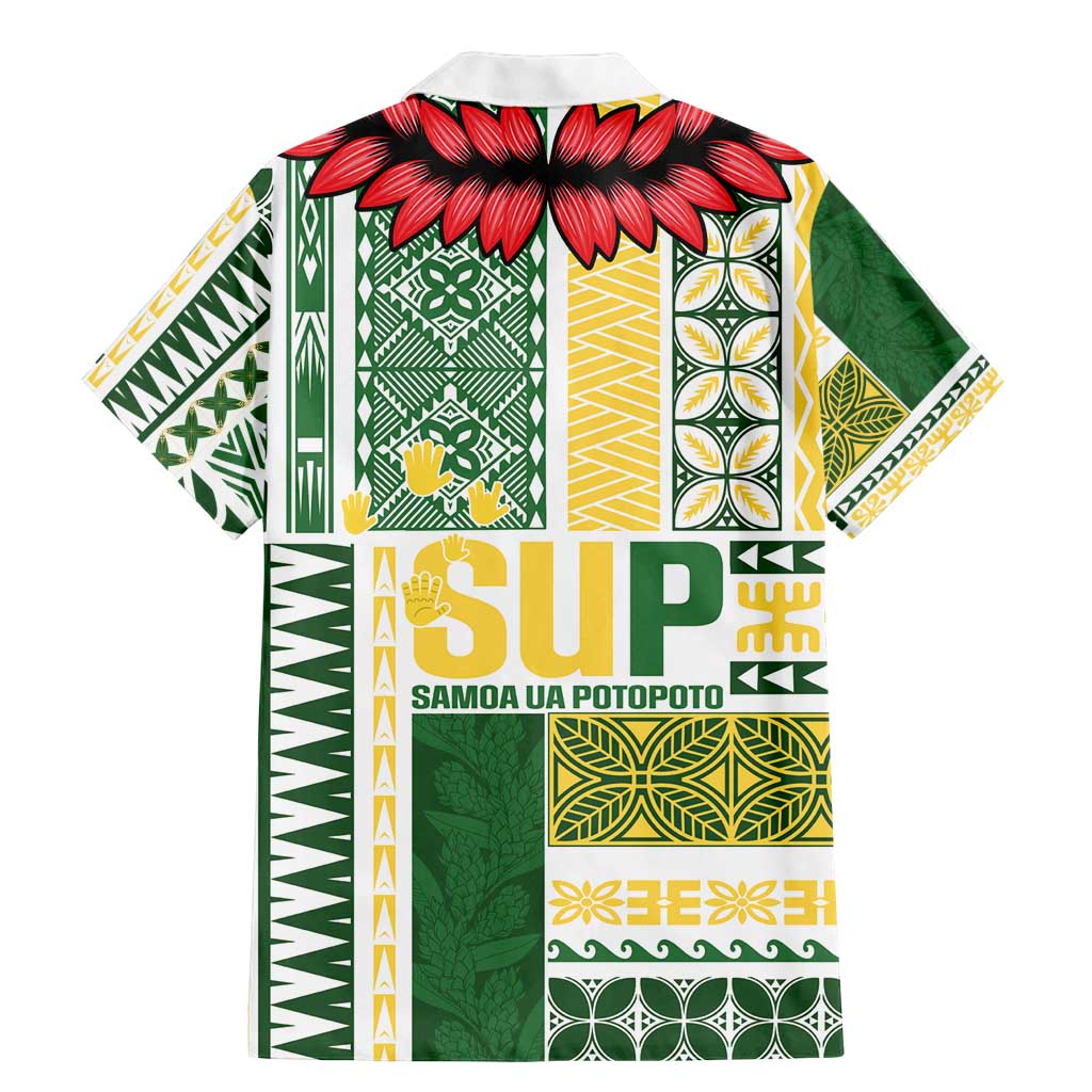 Samoa Uniting Party Family Matching Mermaid Dress and Hawaiian Shirt SUP Est 2025 Siapo Pattern - Polynesian Pride