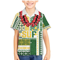 Samoa Uniting Party Family Matching Mermaid Dress and Hawaiian Shirt SUP Est 2025 Siapo Pattern - Polynesian Pride