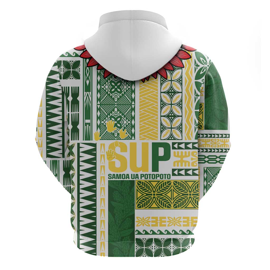 Samoa Uniting Party Hoodie SUP Est 2025 Siapo Pattern - Polynesian Pride