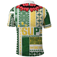 Samoa Uniting Party Polo Shirt SUP Est 2025 Siapo Pattern - Polynesian Pride
