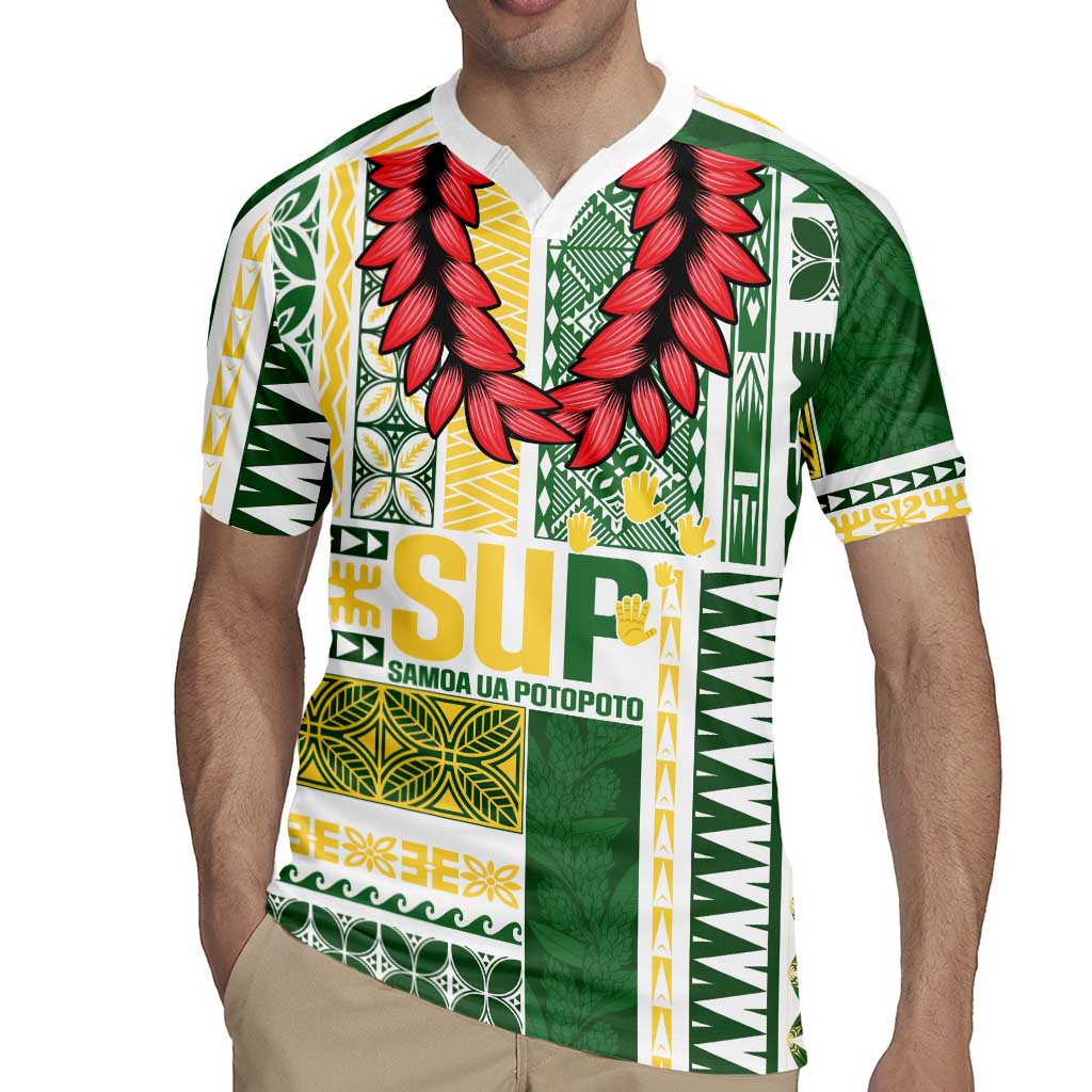 Samoa Uniting Party Rugby Jersey SUP Est 2025 Siapo Pattern - Polynesian Pride