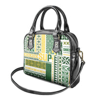 Samoa Uniting Party Shoulder Handbag SUP Est 2025 Siapo Pattern - Polynesian Pride