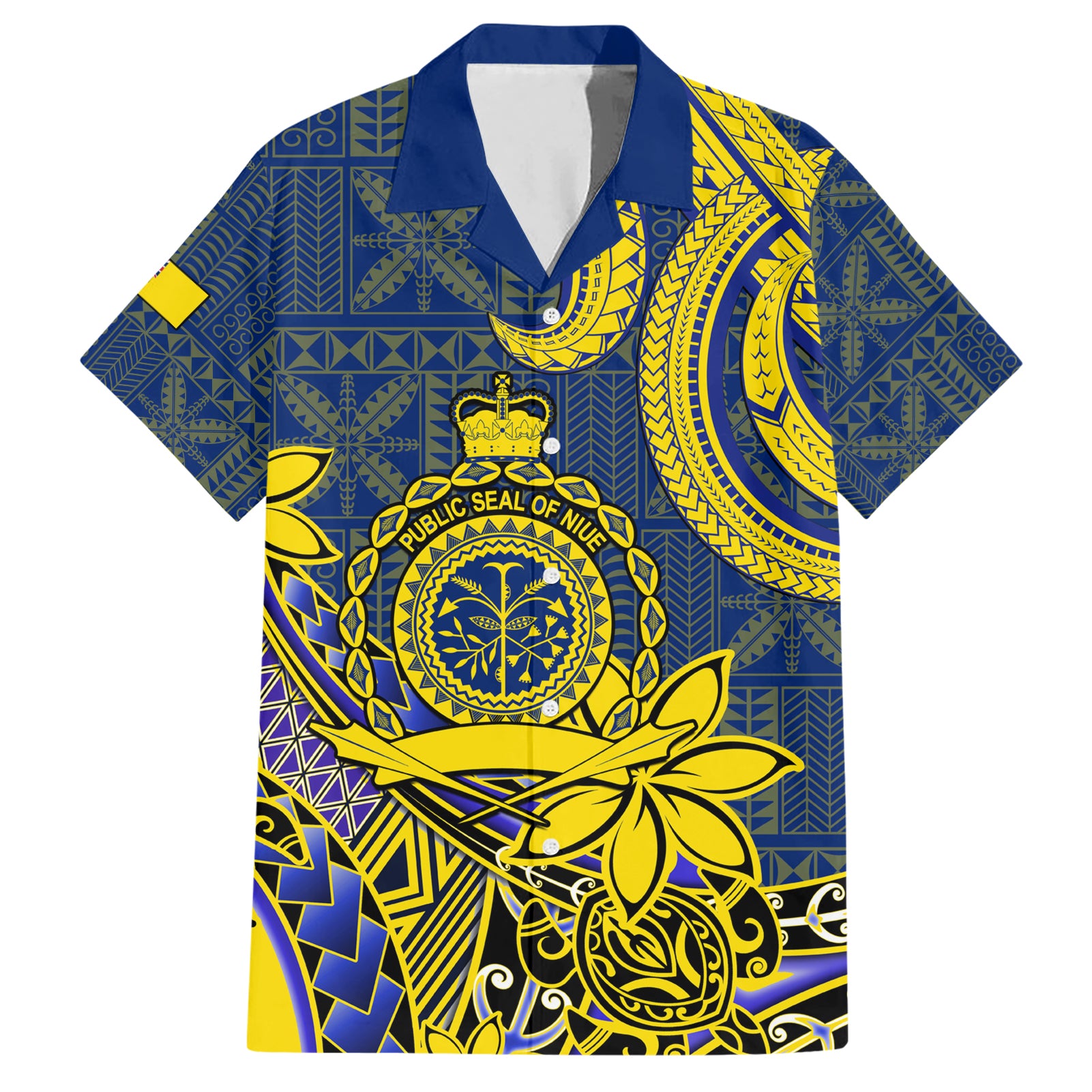 Niue Peniamina Gospel Day Hawaiian Shirt Unique Niean Hiapo LT14 Blue - Polynesian Pride