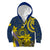 Niue Peniamina Gospel Day Kid Hoodie Unique Niean Hiapo LT14 Zip Hoodie Blue - Polynesian Pride