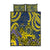 Niue Peniamina Gospel Day Quilt Bed Set Unique Niean Hiapo LT14 Blue - Polynesian Pride