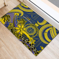 Niue Peniamina Gospel Day Rubber Doormat Unique Niean Hiapo LT14 - Polynesian Pride