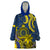 Niue Peniamina Gospel Day Wearable Blanket Hoodie Unique Niean Hiapo LT14 One Size Blue - Polynesian Pride