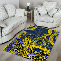 Personalised Niue Peniamina Gospel Day Area Rug Unique Niean Hiapo LT14 - Polynesian Pride