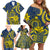 Personalised Niue Peniamina Gospel Day Family Matching Off Shoulder Short Dress and Hawaiian Shirt Unique Niean Hiapo LT14 - Polynesian Pride