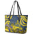 Personalised Niue Peniamina Gospel Day Leather Tote Bag Unique Niean Hiapo LT14 - Polynesian Pride