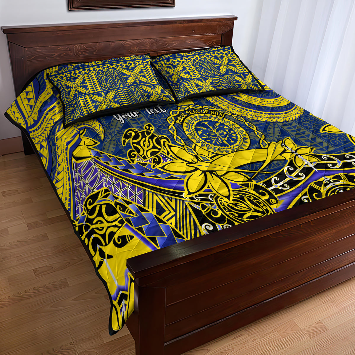 Personalised Niue Peniamina Gospel Day Quilt Bed Set Unique Niean Hiapo LT14 - Polynesian Pride