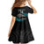 Custom New Zealand Silver Fern Rugby Kid Short Sleeve Dress Pacific 2023 Kia Haka Kiwis With Maori Ta Moko LT14 - Polynesian Pride