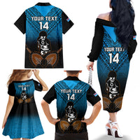 Custom Fiji Tapa Rugby Family Matching Off Shoulder Long Sleeve Dress and Hawaiian Shirt Pacific 2023 Go Fijian Bati LT14 - Polynesian Pride