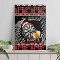 All I Want For Christmas Is Darts New Zealand Canvas Wall Art