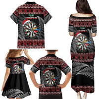 All I Want For Christmas Is Darts New Zealand Family Matching Puletasi and Hawaiian Shirt