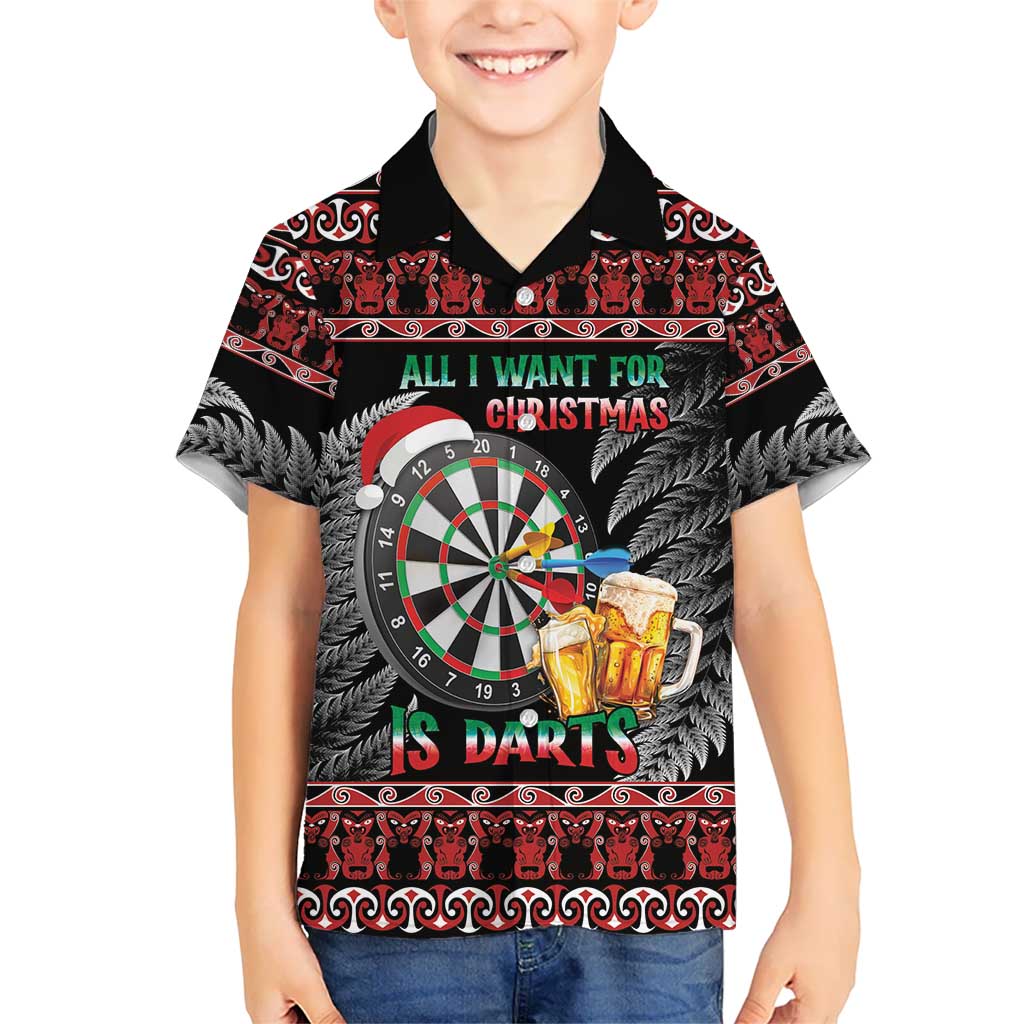 All I Want For Christmas Is Darts New Zealand Hawaiian Shirt