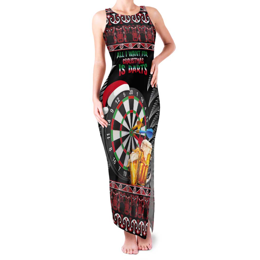 All I Want For Christmas Is Darts New Zealand Tank Maxi Dress