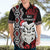 Personalised New Zealand Christmas Hawaiian Shirt Meri Kirihimete Maori Wheku - Taniko Art