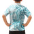 Polynesia Dolphins Hawaiian Shirt Valentine Day Floral Polynesian - Vintage Dark Cyan LT14 - Polynesian Pride