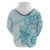 Polynesia Dolphins Hoodie Valentine Day Floral Polynesian - Vintage Dark Cyan LT14 - Polynesian Pride