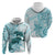 Polynesia Dolphins Hoodie Valentine Day Floral Polynesian - Vintage Dark Cyan LT14 - Polynesian Pride