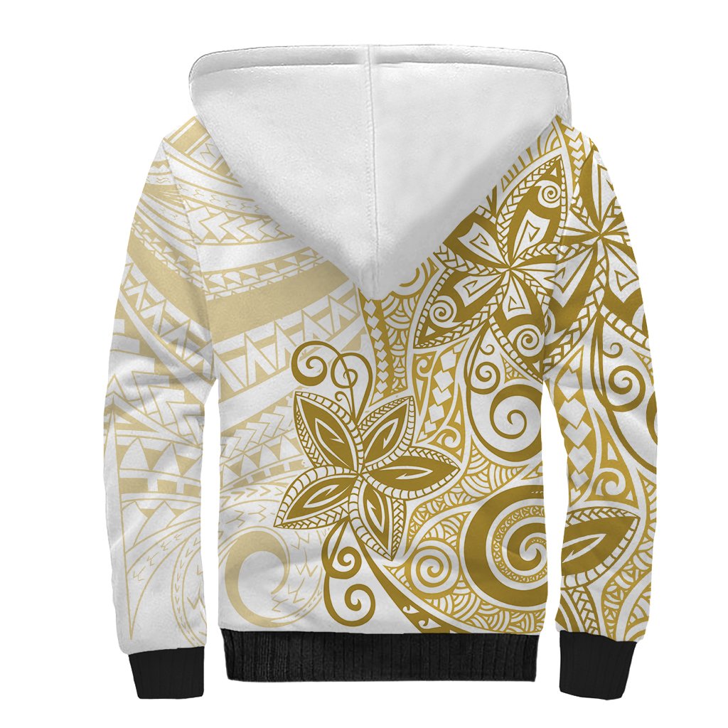 Polynesia Dolphins Sherpa Hoodie Valentine Day Floral Polynesian - Vintage Brown LT14 - Polynesian Pride