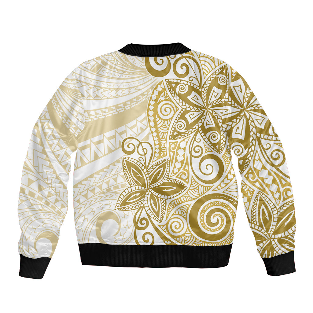 Polynesia Dolphins Sleeve Zip Bomber Jacket Valentine Day Floral Polynesian - Vintage Brown LT14 - Polynesian Pride