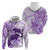 Polynesia Dolphins Hoodie Valentine Day Floral Polynesian - Vintage Purple LT14 - Polynesian Pride