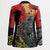 New Zealand and Australia ANZAC Day Blazer Sliver Fern Kakapo With Golden Wattle Kangaroo - Polynesian Pride