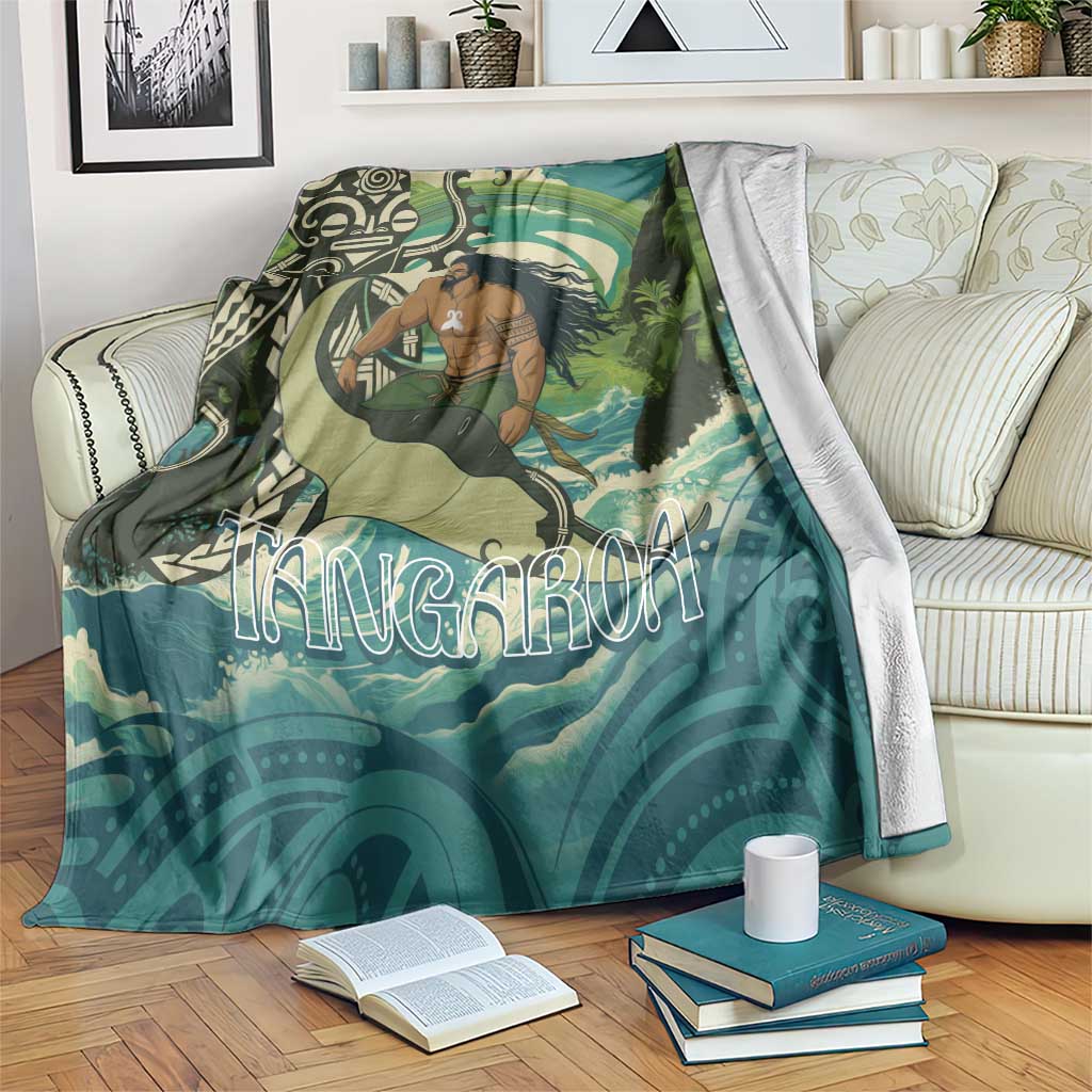 Aotearoa Tangaroa Atua Blanket New Zealand God Of The Ocean