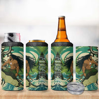 Aotearoa Tangaroa Atua 4 in 1 Can Cooler Tumbler New Zealand God Of The Ocean