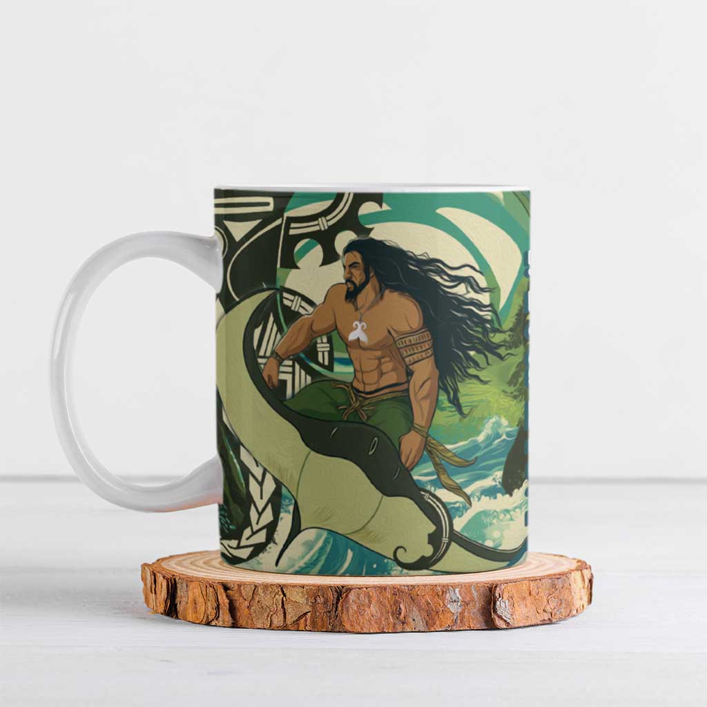 Aotearoa Tangaroa Atua Ceramic Mug New Zealand God Of The Ocean - Polynesian Pride
