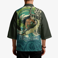 Aotearoa Tangaroa Atua Kimono New Zealand God Of The Ocean - Polynesian Pride